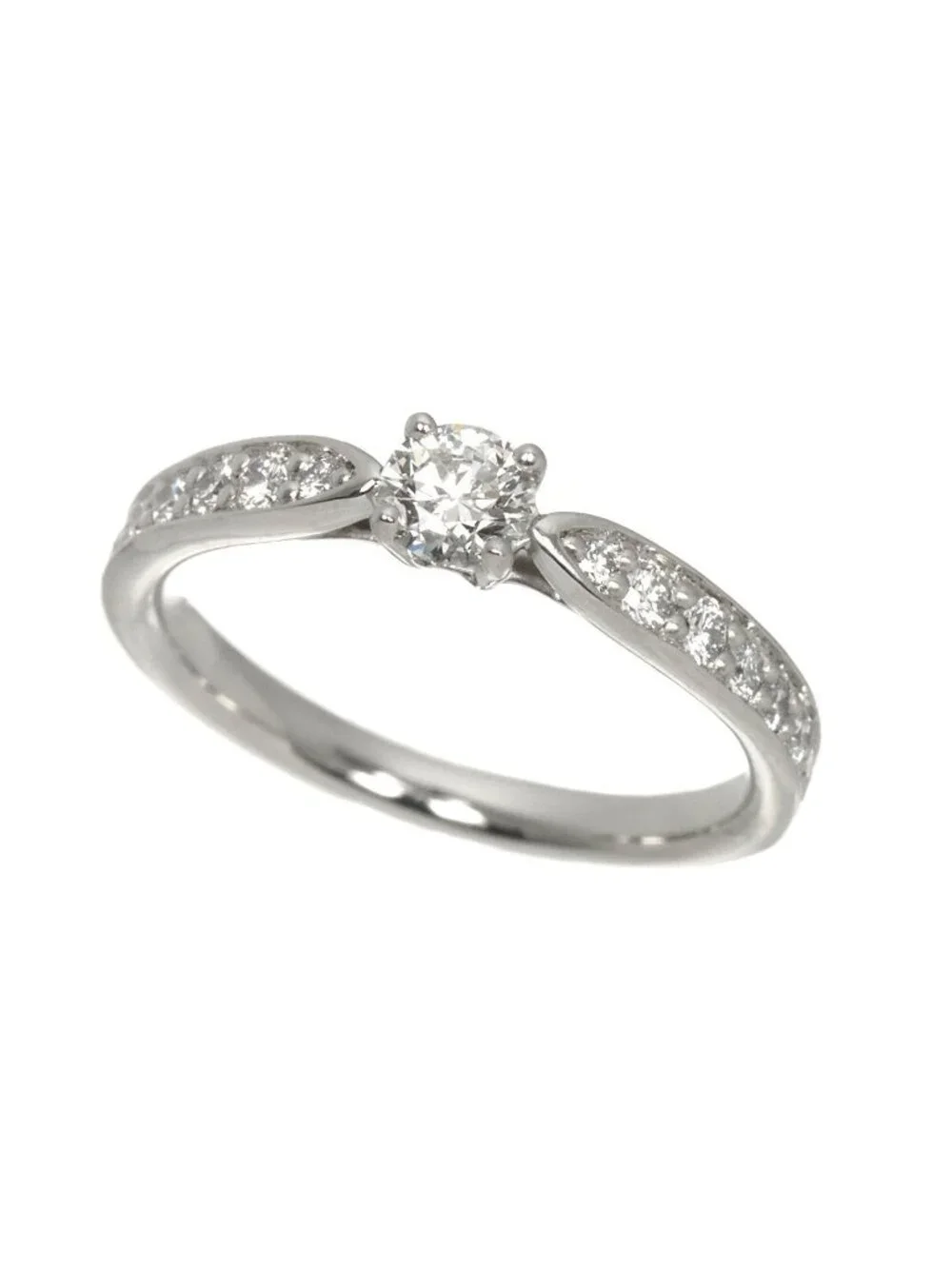 Tiffany & Co Harmony Ring Diamond IF Pt Platinum
